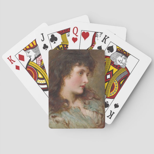 Maud (Elegant Female Porträtt) Casinokort (Baksidan)