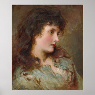 Maud (Elegant Female Porträtt) Poster