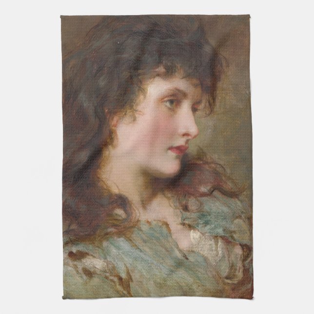 Maud (Fina Female Porträtt) Kökshandduk (Vertikal)