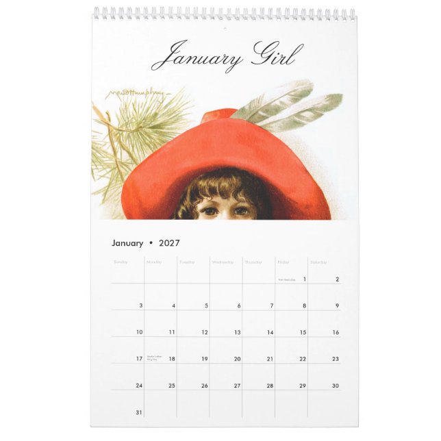 Maud Humphrey: Säsongflickor Kalender (Jan 2027)