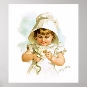 Maud Humphrey: Sommarflicka med näckros Poster