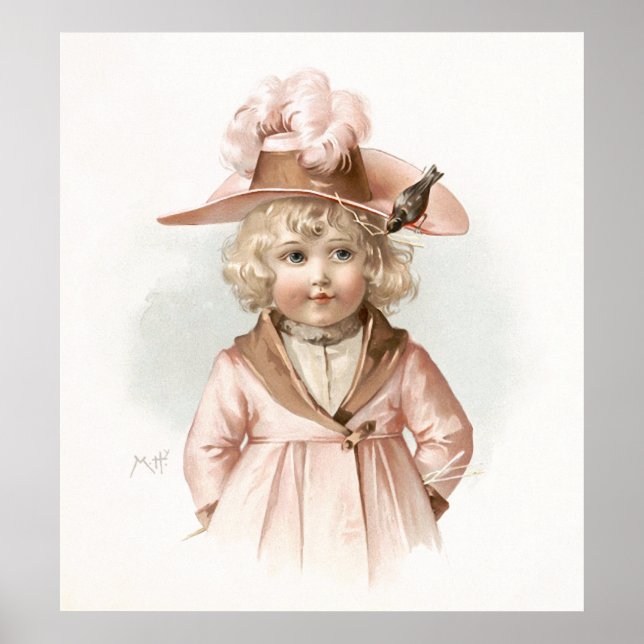 Maud Humphrey's Autumn Girl Poster (Framsidan)