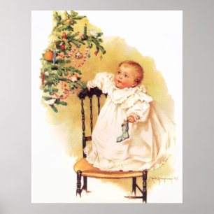 Maud Humphreys lite julflicka Poster
