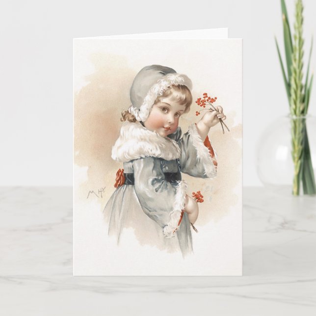 Maud Humphreys vinterflicka Helgkort (Framsida)