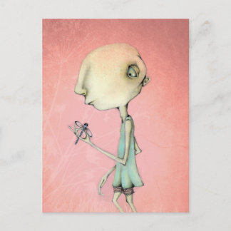 Maud och hennes dragonfly vykort