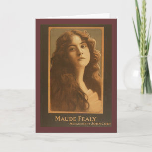 Maude Fealy Vintage Theater Poster Kort