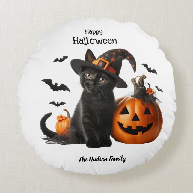 Maude Halloween  Rund Kudde (Framsidan)