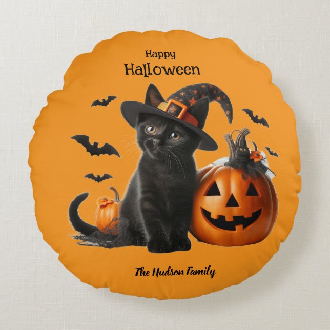 Maude Halloween  Rund Kudde (Framsidan)