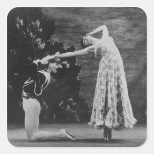 Maude Lloyd och Hugh Laing Fyrkantigt Klistermärke
