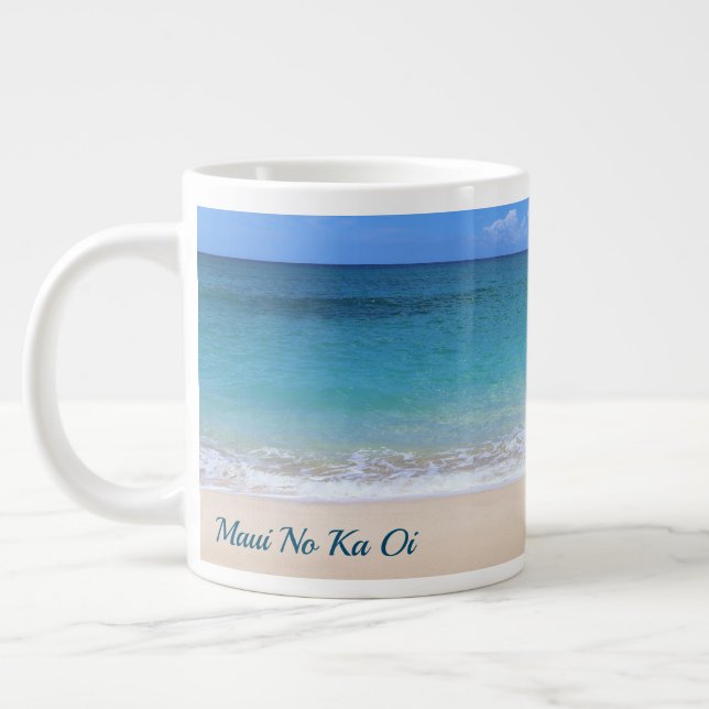 Maui är den bästa strandmuggen jumbo mugg (Vänster)