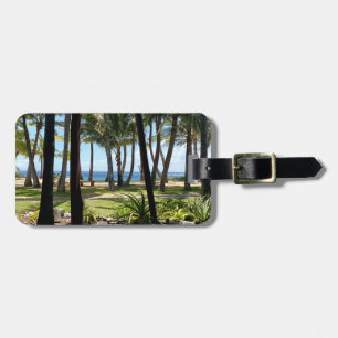 Maui Beach Hawaii Handflatan Träd Bagagebricka