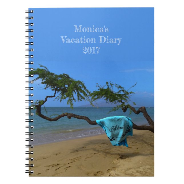 Maui Beach Notebook Anteckningsbok (Framsidan)