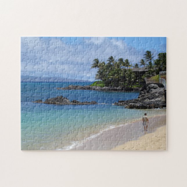 Maui Beach och Ocean Scene Pussel (Horisontell)
