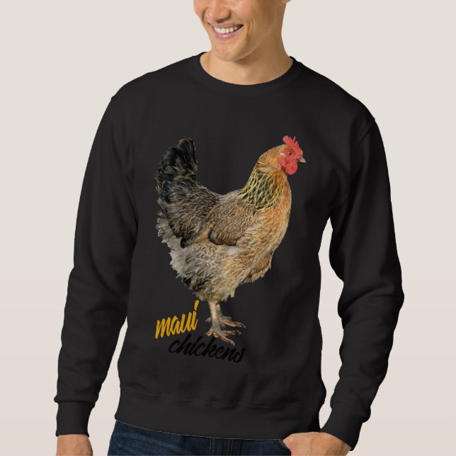 Maui Chickens Lång Ärmad Tröja (Framsida)