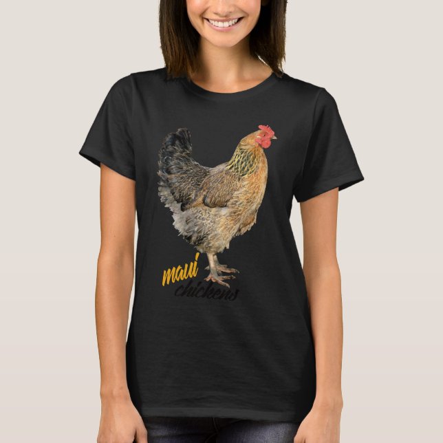 Maui Chickens   T Shirt (Framsida)