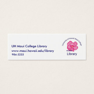 Maui College Bibliotek Litet Visitkort