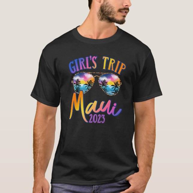 Maui Hawaii 2023 Girls Resa Sunglasses Summer Girl T Shirt (Framsida)