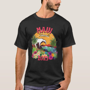 Maui Hawaii 2025 Matching Family Hawaiian Summer V T Shirt