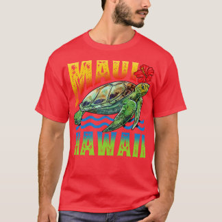 Maui Hawaii Aloha Turtle Summer Vacation Surfer Gi T Shirt