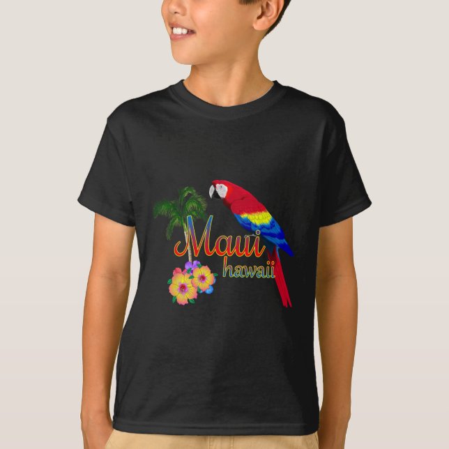 Maui Hawaii Beach Aloha T Shirt (Framsida)