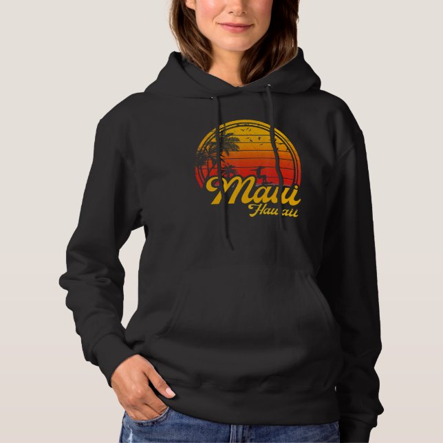 Maui Hawaii Beach Handflatan Träd sommar Vacation  T Shirt (Framsida)
