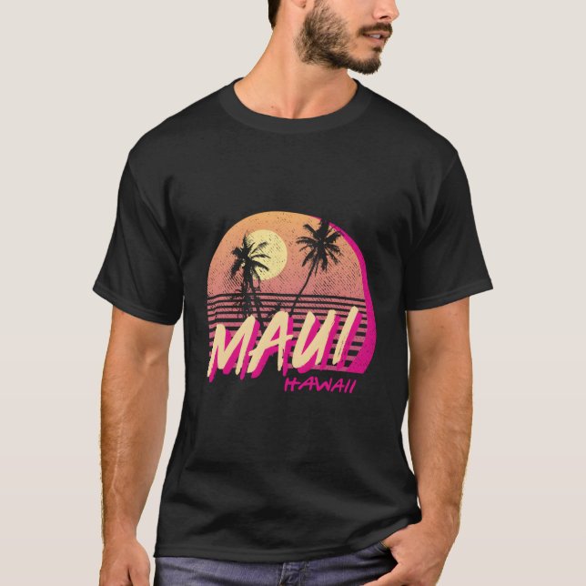 Maui Hawaii Beach T Shirt (Framsida)