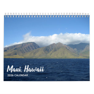 Maui Hawaii Benice Beach Photography 2026 Wall Kalender