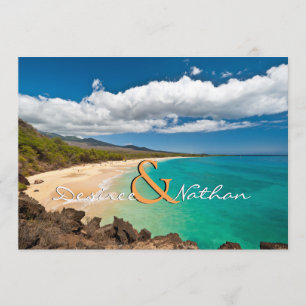 Maui, Hawaii - Destination Wedding bjudande Inbjudningar