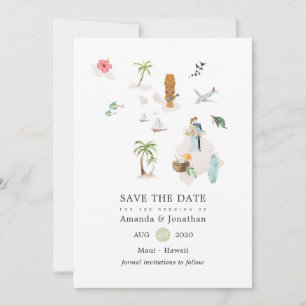 Maui - Hawaii Destination Wedding Julkort
