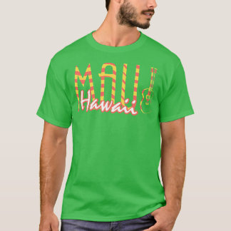 Maui Hawaii Guitar Musical Instrument TShirt T Shirt