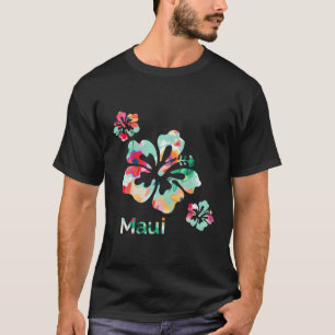 Maui Hawaii Islands Hawaiian Hibiscus Flowers Surf T Shirt