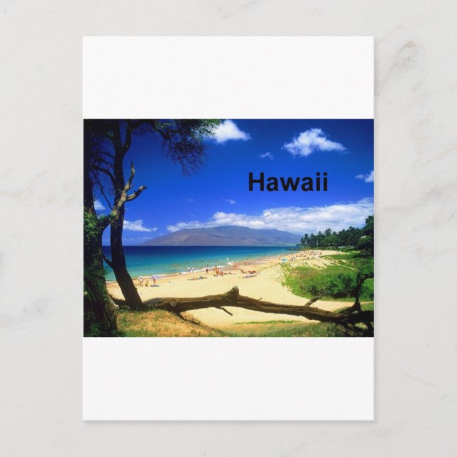 Maui Hawaii Kihei Beach (St.K.) Vykort (Framsida)