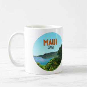 Maui Hawaii Kusten Hana Road Vintage Kaffemugg