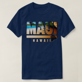 Maui Hawaii med hawaiianska öar T Shirt