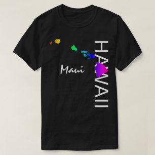 MAUI - HAWAII-ÖARNA NEON RAINBOW T SHIRT