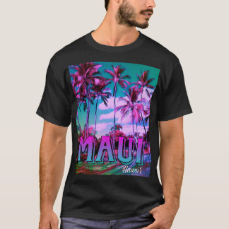 Maui Hawai'i Palmträd T-shirt