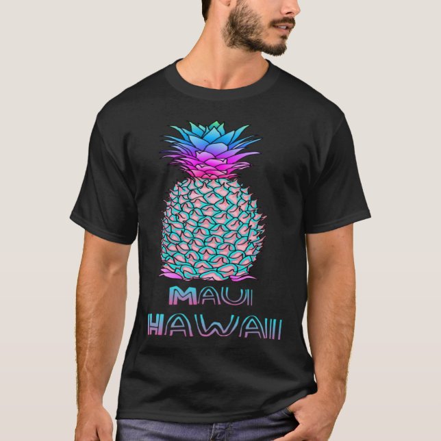 Maui Hawaii Pineapple T Shirt (Framsida)