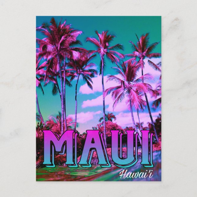 Maui Hawai'i Postcard  Vykort (Framsida)