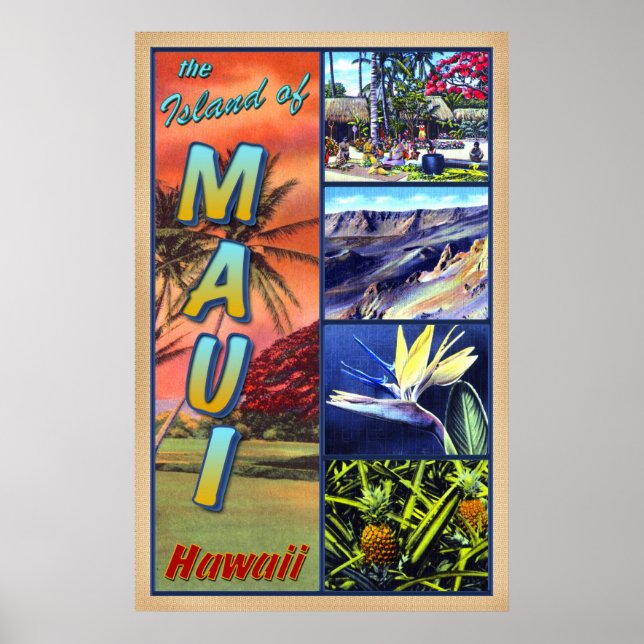 Maui Hawaii Poster (Framsidan)