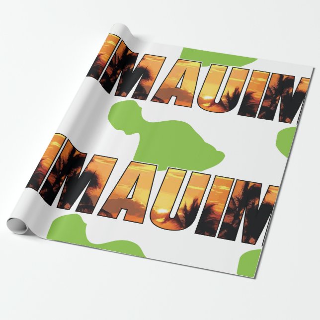 Maui Hawaii Presentpapper (Utrullad)
