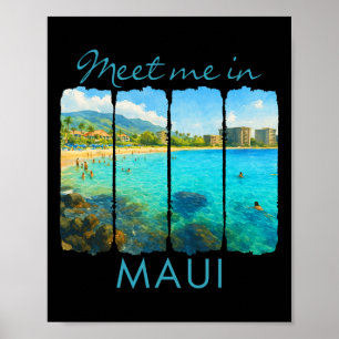 Maui Hawaii Reser Bruksträckning Möt Mig I Poster