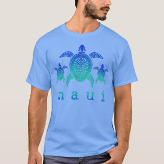 Maui Hawaii Sea Turtles Hawaiian Dyka Souv T Shirt