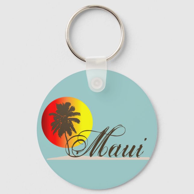Maui Hawaii Souvenir Nyckelring (Framsida)