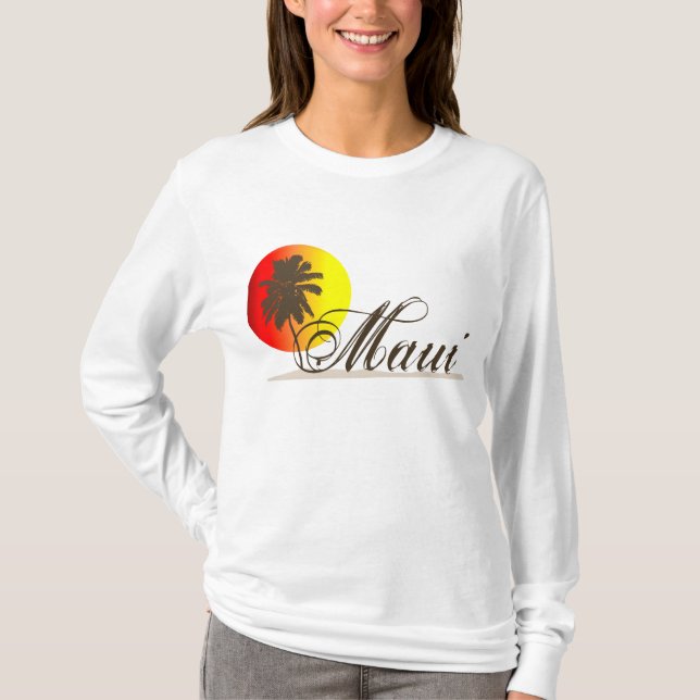 Maui Hawaii souvenir T Shirt (Framsida)