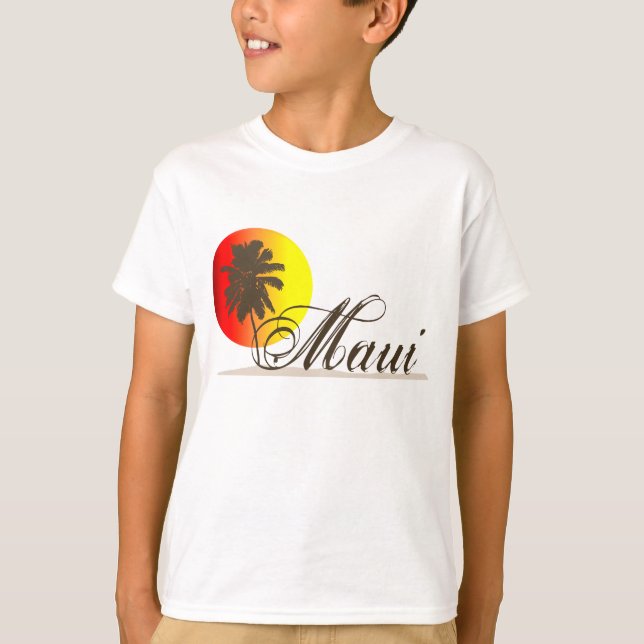 Maui Hawaii souvenir Tee Shirt (Framsida)