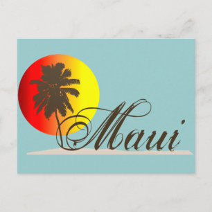 Maui Hawaii souvenir Vykort