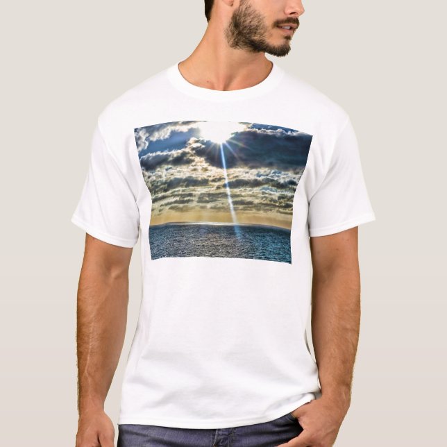 Maui Hawaii strandsolnedgång 2014 Tee Shirt (Framsida)