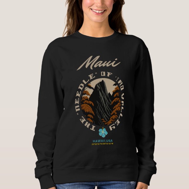 Maui, Hawaii Sweatshirt T Shirt (Framsida)