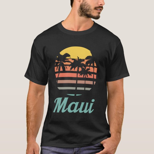 Maui Hawaii T Shirt (Framsida)