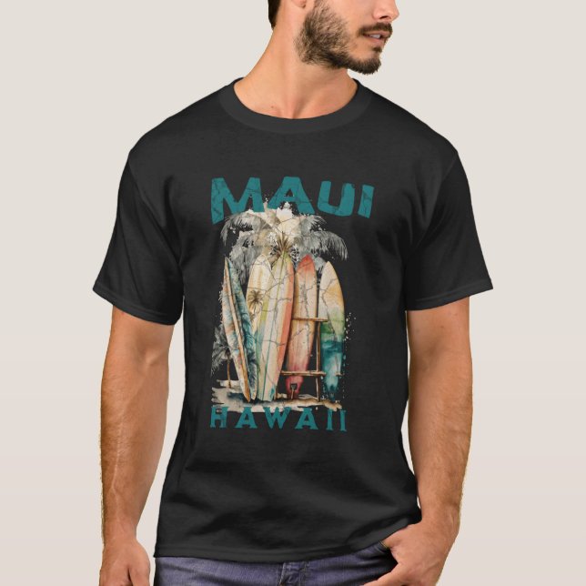 Maui Hawaii T Shirt (Framsida)